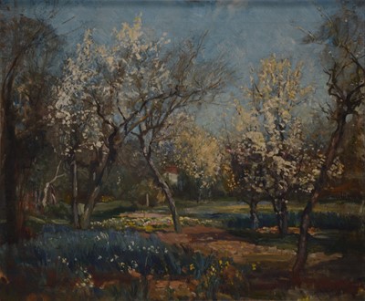 Lot 325 - Henry Mitton Wilson, Orchard with Apple Blossom, and a similar work