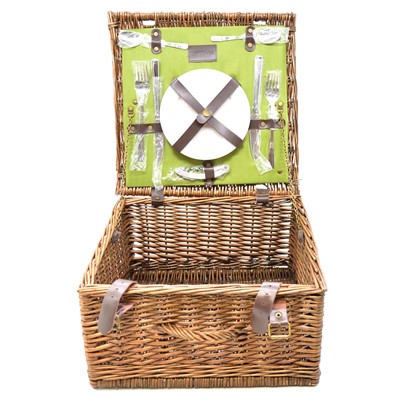 Lot 165 - Optima wicker picnic basket.