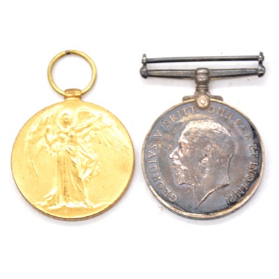 Lot 285 - Medals: World War I pair