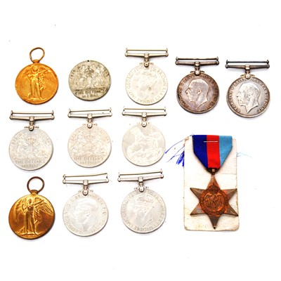 Lot 297 - Medals; WWI & WWII