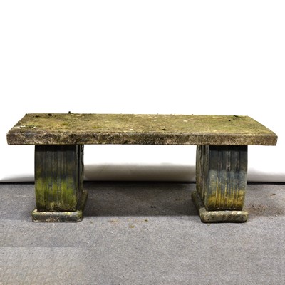 Lot 569 - Concrete garden bench