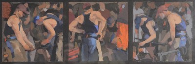 Lot 408 - Michael Murfin, study for Farrier triptych