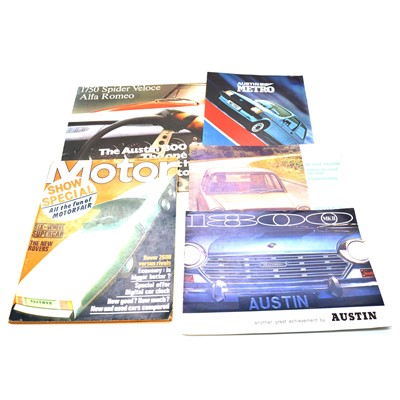 Lot 175 - A box of Autocar, Practical Motorist and other car related magazines and catalogues