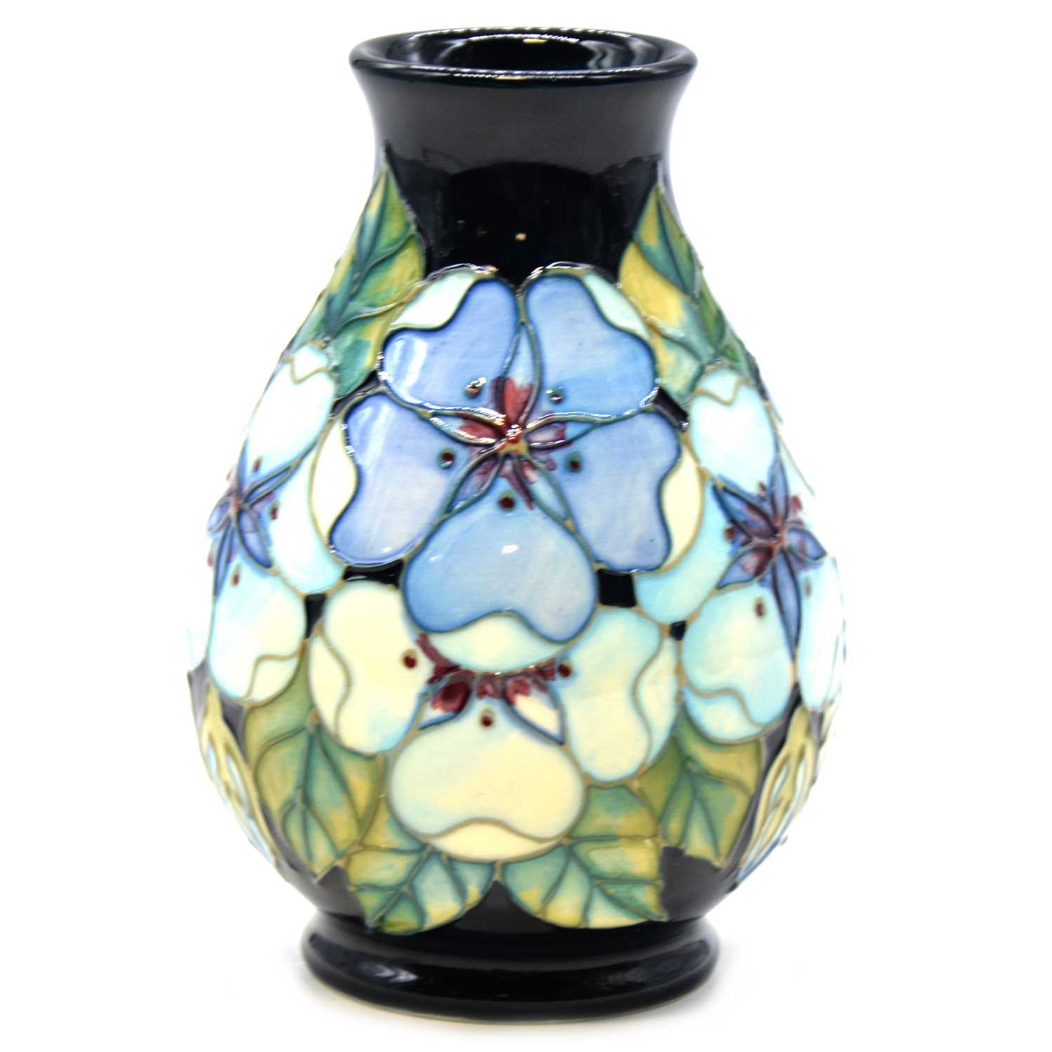 Lot 18 - Sally Tuffin for Moorcroft, a vase in the Tudor Rose design.