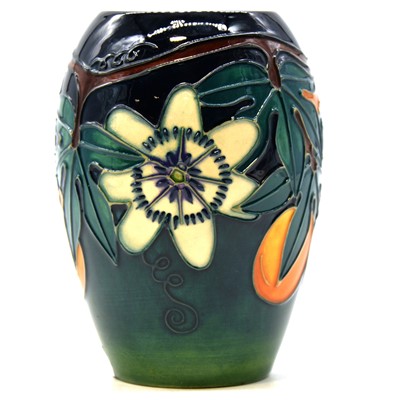 Lot 21 - Rachel Bishop for Moorcroft, a vase in the Passion Fruit design.