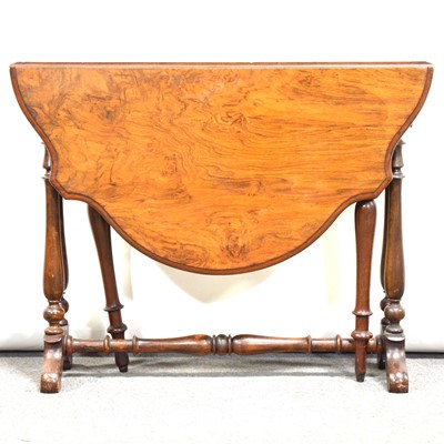 Lot 552 - Victorian figured walnut Sutherland table.