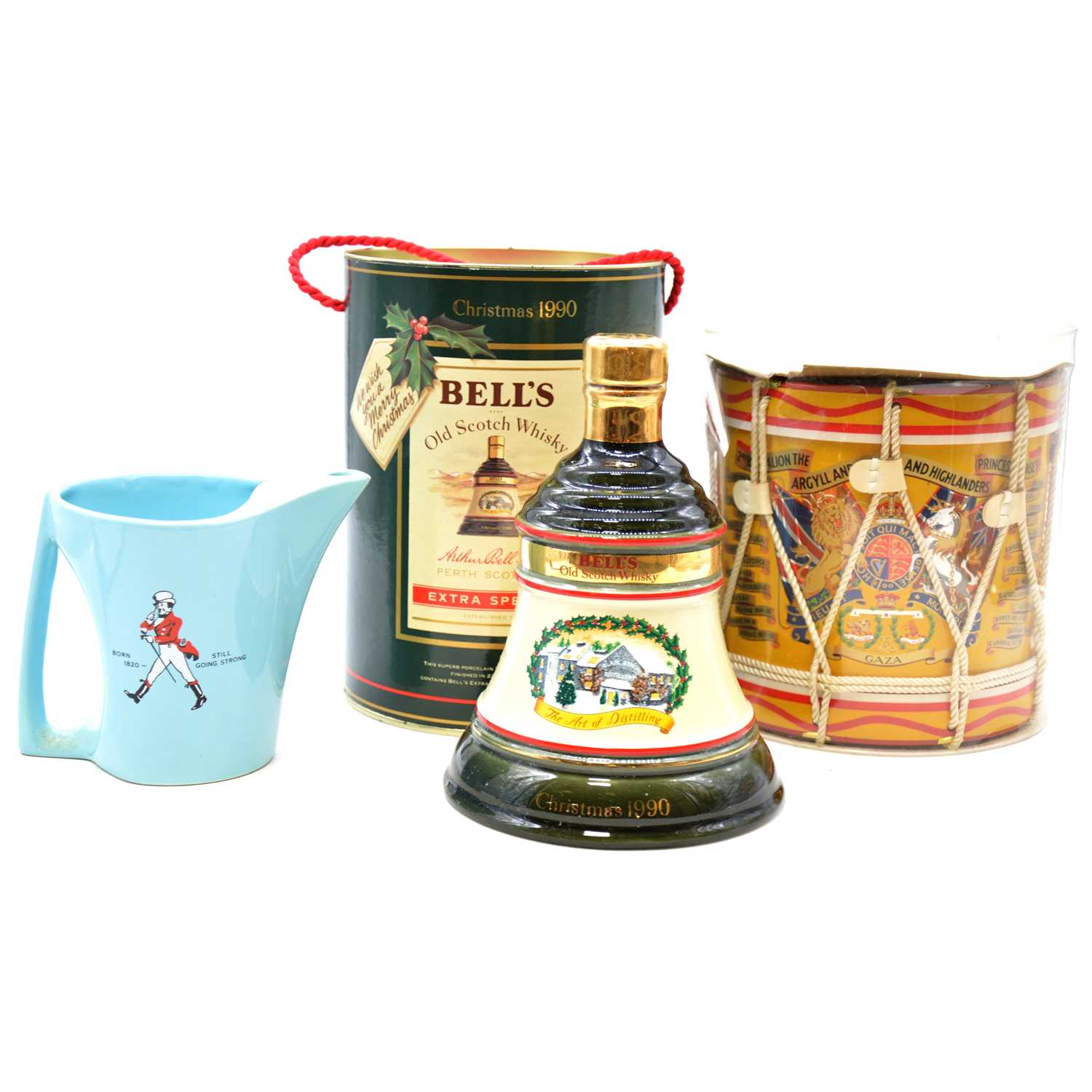 Lot 117 - A collection of whisky - two Dimple, Wade Whisky Bells