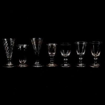Lot 43 - Eleven Georgian and 19th century drinking glasses