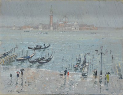 Lot 190 - Robert King, San Maggiore in the rain