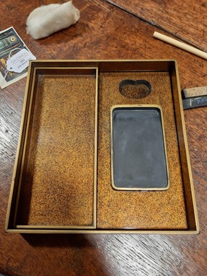 Lot 121 - Japanese lacquered ink box