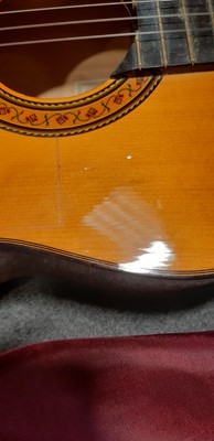 Lot 258 - Joan Cashimira 105 flamenco six string acoustic guitar