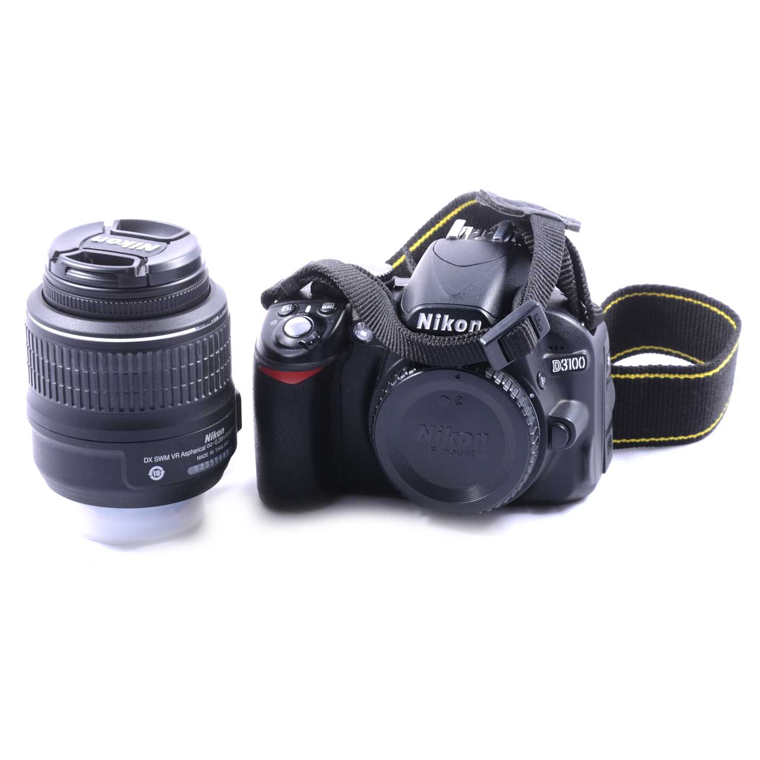 Lot 228 - Nikon D3100 18-55VR camera kit.