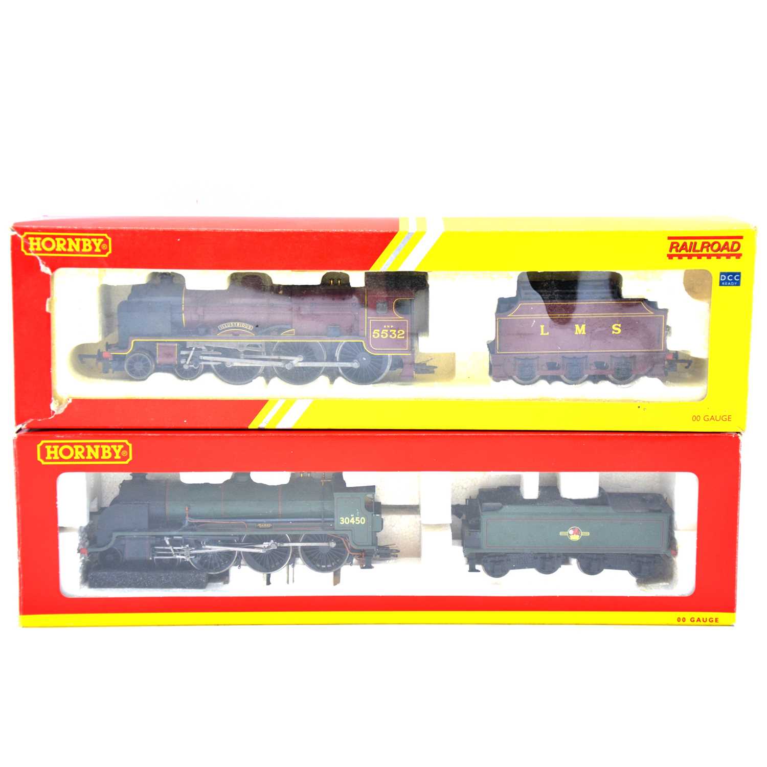 Lot 343 - Two Hornby OO gauge steam locomotive and tender, boxed