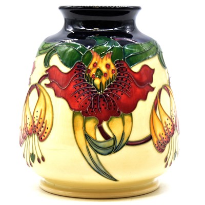 Lot 33 - Nicola Slaney for Moorcroft Pottery, an 'Anna Lily' trial vase, 2012