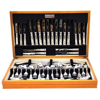 Lot 143 - Silver plated canteen of Cutlery