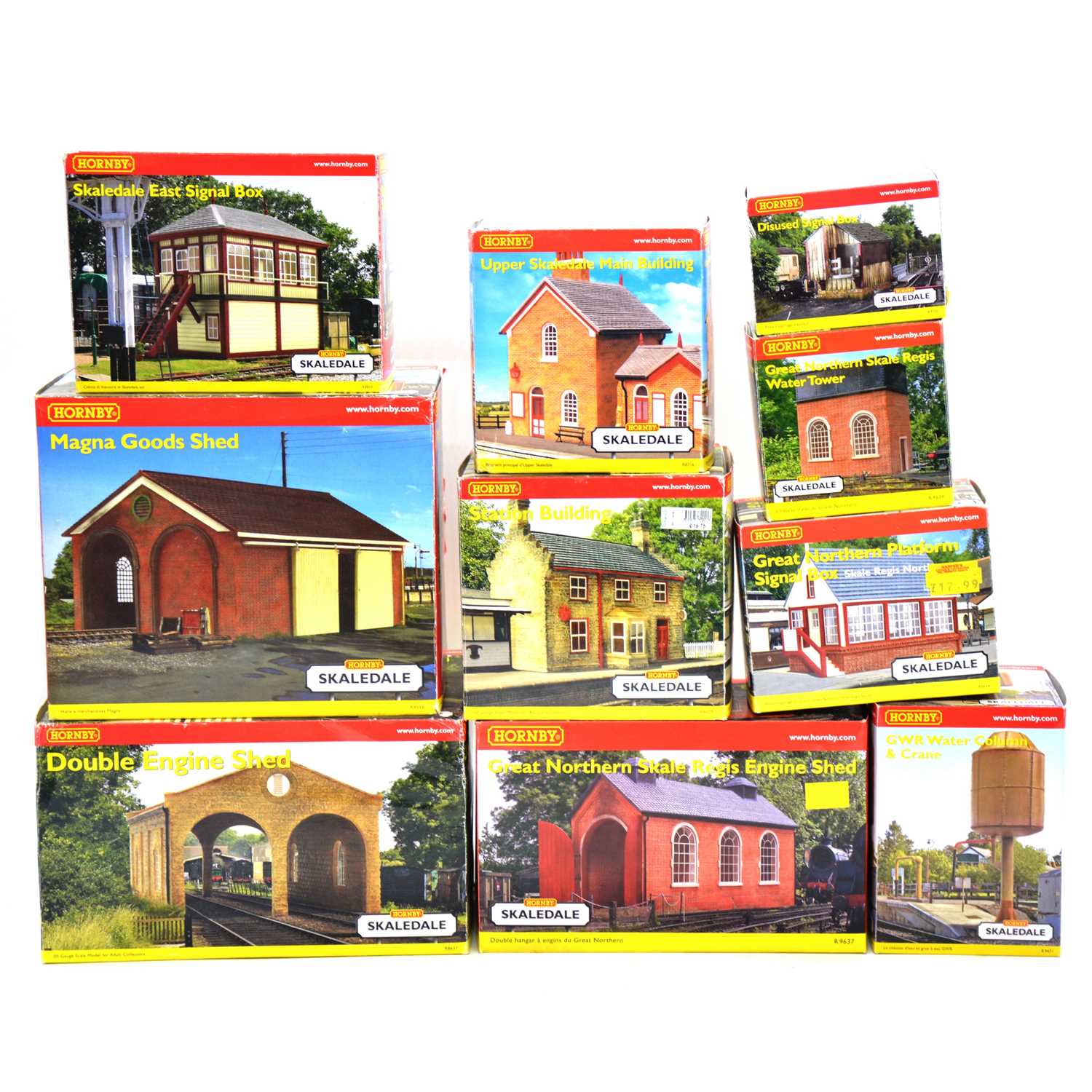 Lot 287 - Ten Hornby OO gauge Skaledale buildings,