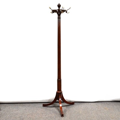 Lot 280 - Stained mahogany coat stand