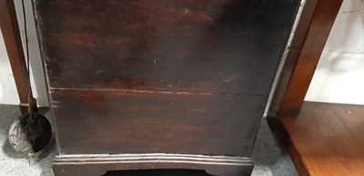 Lot 261 - Oak longcase clock