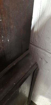 Lot 261 - Oak longcase clock