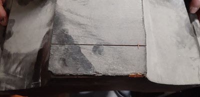 Lot 261 - Oak longcase clock