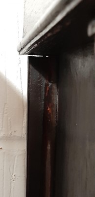 Lot 261 - Oak longcase clock