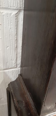 Lot 261 - Oak longcase clock