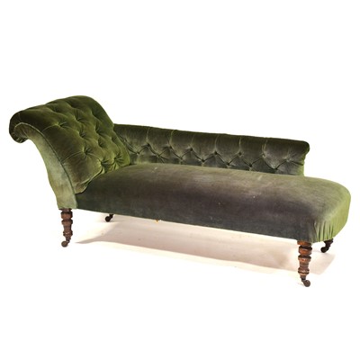 Lot 447 - Victorian chaise lounge