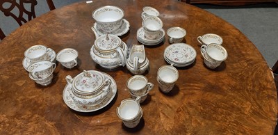 Lot 63 - English bone china tea set, possibly Daniels,...