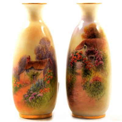 Lot 20 - Two Royal Worcester vases, 2491