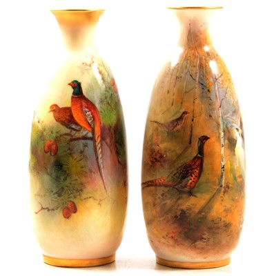 Lot 9 - Two Royal Worcester vases, 2491