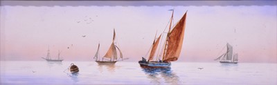 Lot 200 - English School, Sailing ships, a pair