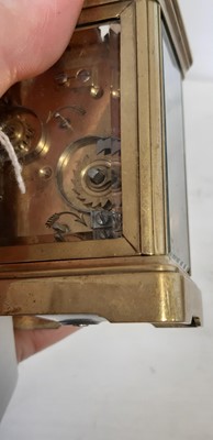 Lot 83 - Two brass carriage clocks