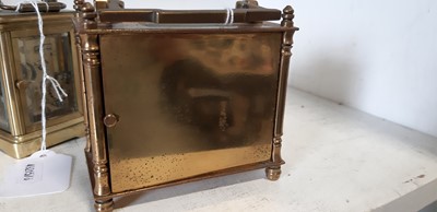 Lot 83 - Two brass carriage clocks