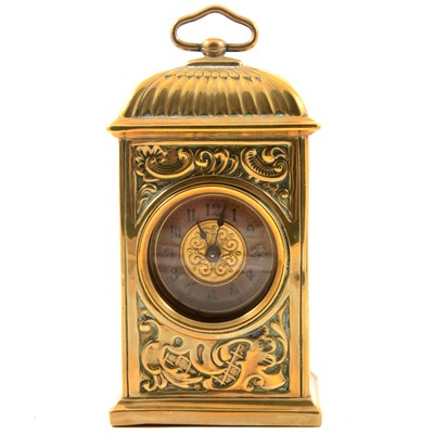Lot 139 - Brass carriage clock