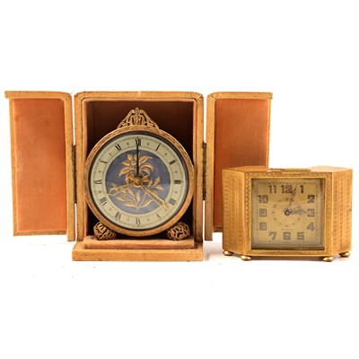 Lot 184 - Two vintage alarm clocks