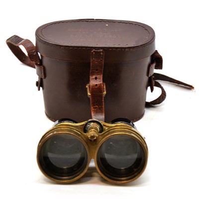 Lot 207 - Pair of WWII brass pilots(?) binoculars