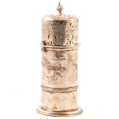 Lot 157 - Silver lighthouse sugar sifter