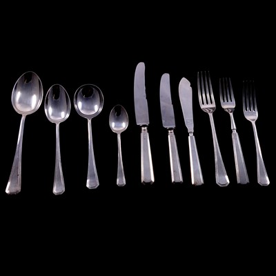 Lot 81 - Canteen of silver cutlery