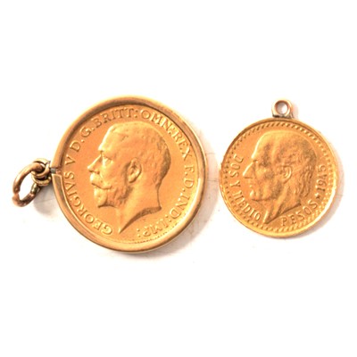 Lot 191 - George V gold half Sovereign coin