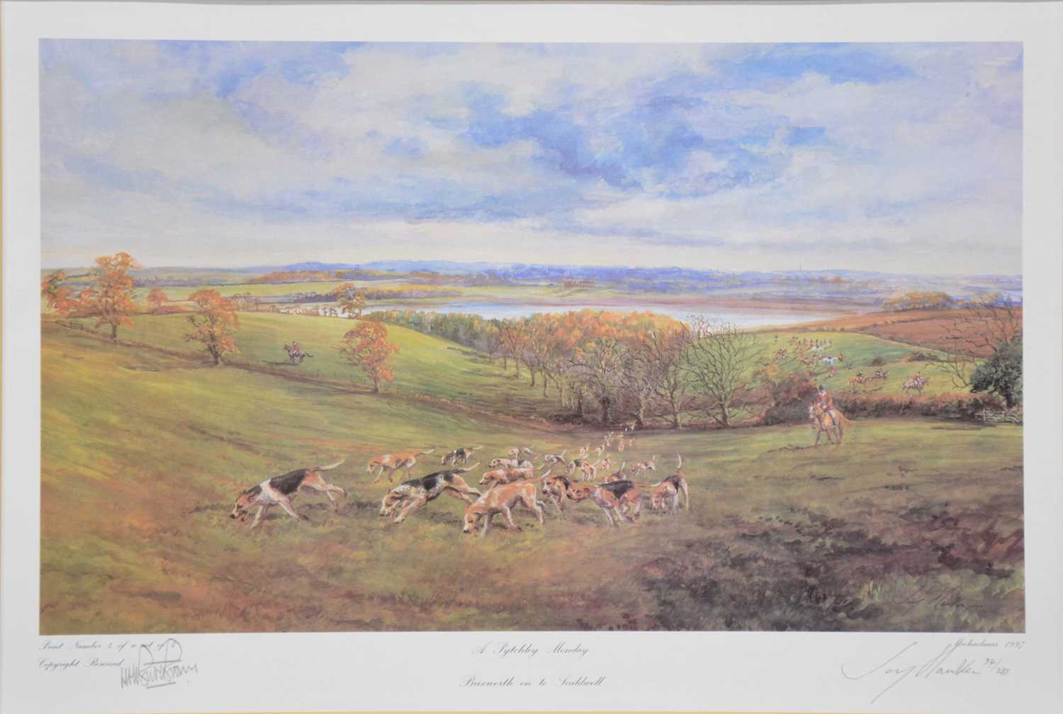 Lot 383 - Joy Hawken, set of four hunting prints