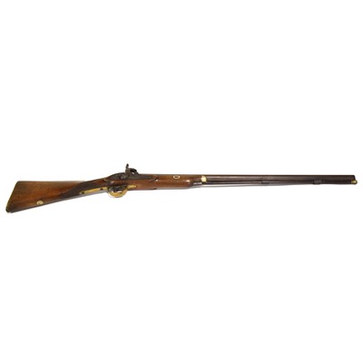 Lot 300 - Single barrel 12 bore percussion shotgun