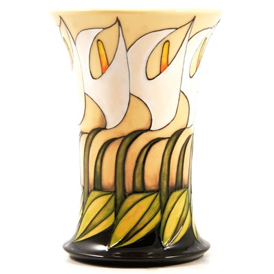 Lot 2 - Emma Bossons for Moorcroft a vase in the Calla Lily design
