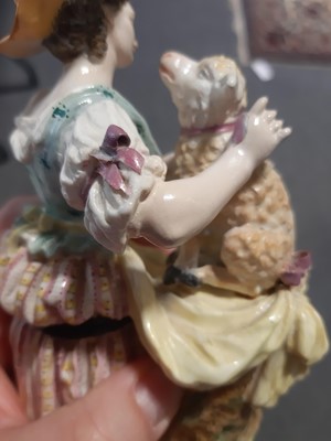 Lot 5 - Pair of Meissen figurines, Shepherd and Shepherdess