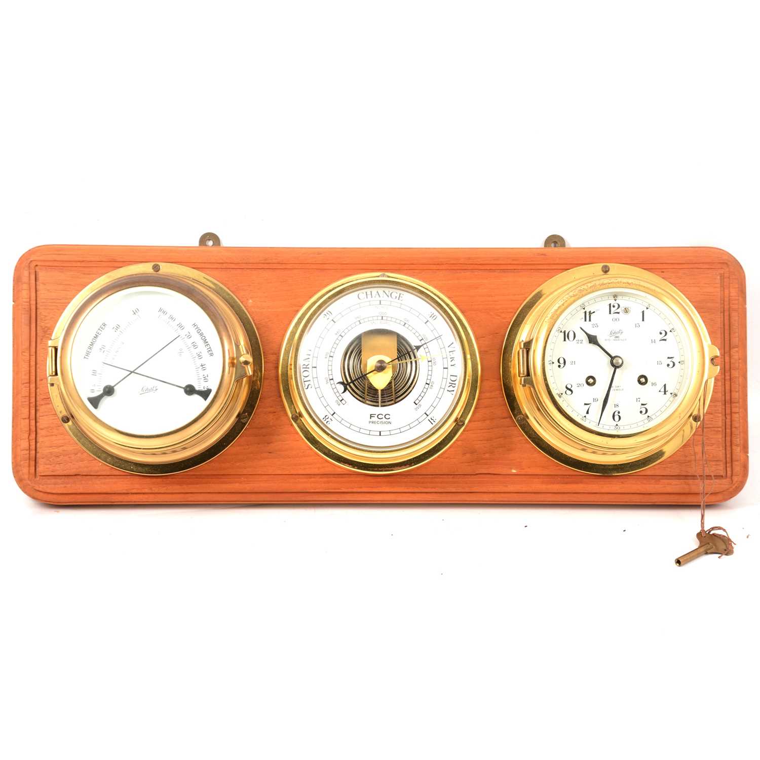Lot 88 - Schatz Midi-Marimer clock, barometer and thermometer