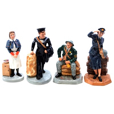 Lot 242 - Four Royal Doulton military related figures