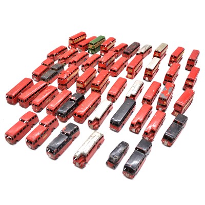 Lot 47 - Forty-seven Dinky die-cast buses, play-worn