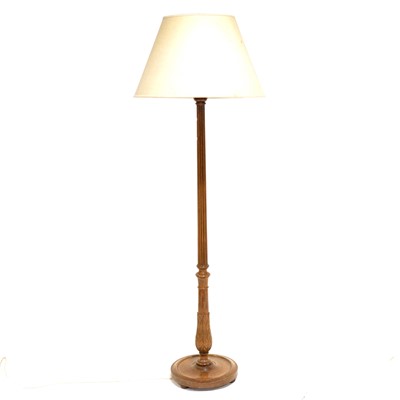 Lot 414 - Mahogany standard lamp