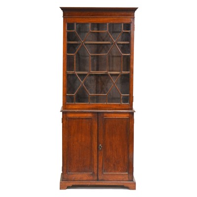 Lot 400 - Victorian mahogany bookcase cabinet