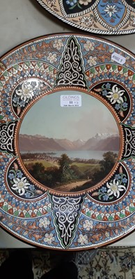 Lot 58 - Thoune pottery charger, and one similar