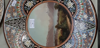Lot 58 - Thoune pottery charger, and one similar